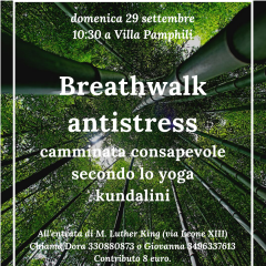 Breathwalk antistress a villa pamphili